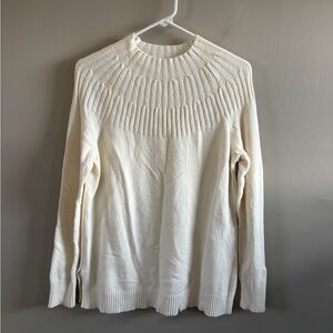 Anthropologie Sweater - High Neck Cream Color Super Soft size Small